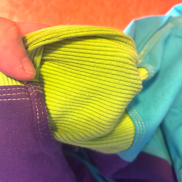 Vintage Beewear Sport neon colours anorak sweatshirt NWT - Picture 11 of 16